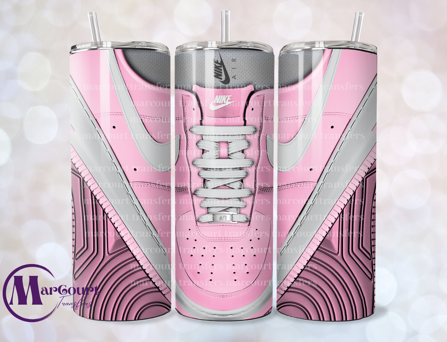 AIR FORCE 1-LIGHT PINK-SKINNY TUMBLER TRANSFER