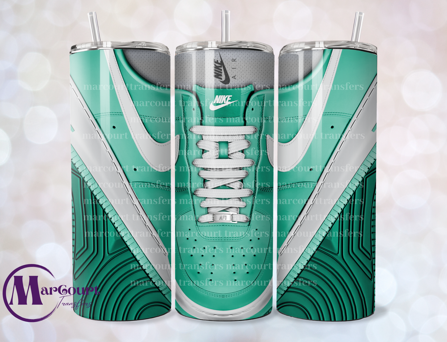 AIR FORCE 1 MINT GREEN-20 0Z-UV DTF CUP WRAP