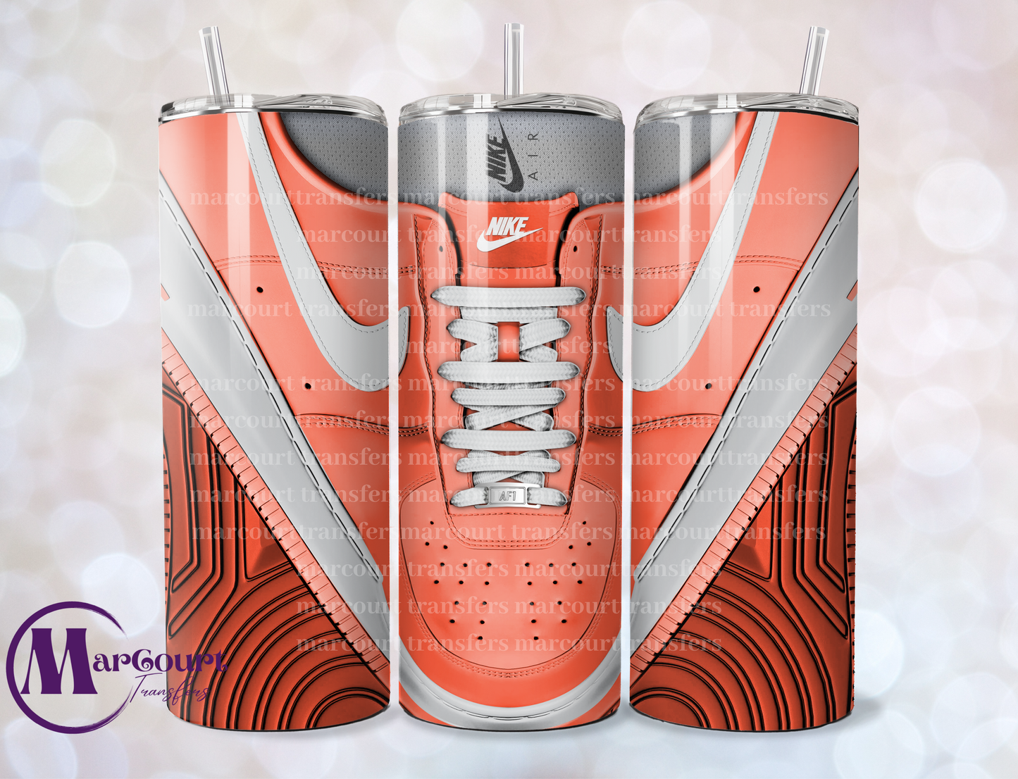 AIR FORCE 1 ORANGE-20 0Z-UV DTF CUP WRAP