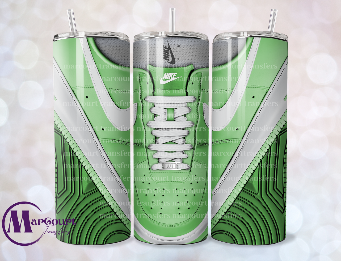 AIR FORCE 1-PALE GREEN-SKINNY TUMBLER TRANSFER