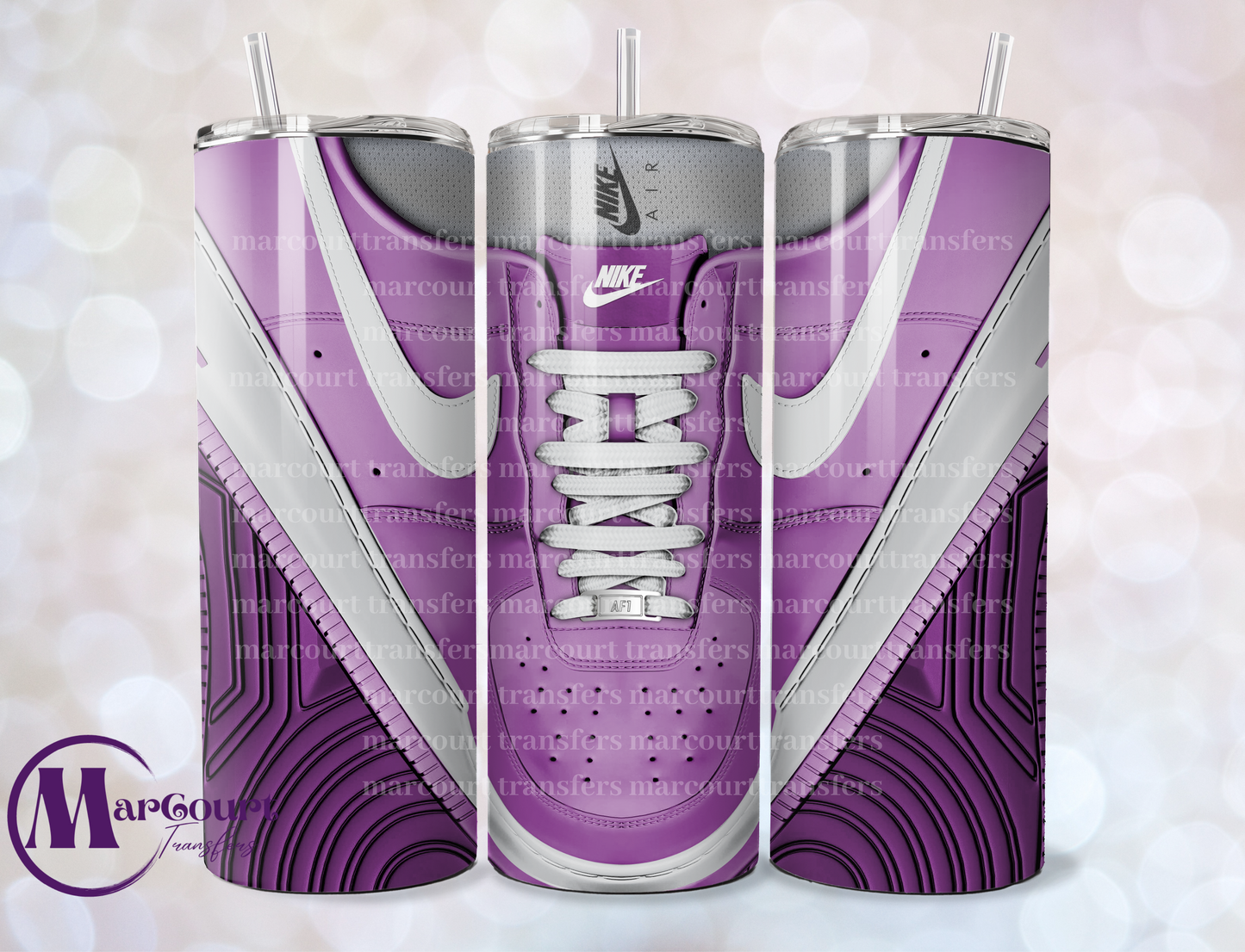 AIR FORCE 1-PURPLE-SKINNY TUMBLER TRANSFER