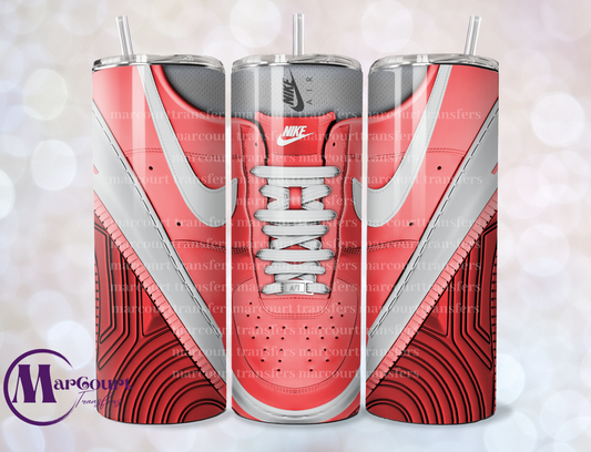 AIR FORCE 1-RED-SKINNY TUMBLER TRANSFER