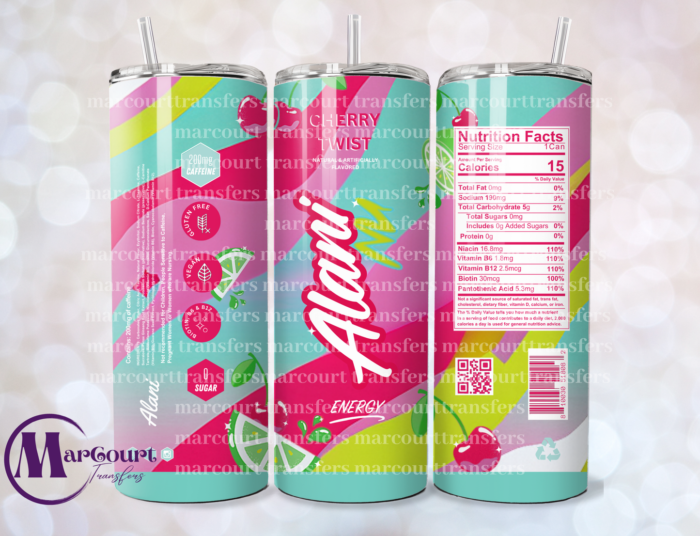 ALANI CHERRY TWIST-20 OZ-UV DTF CUP WRAP