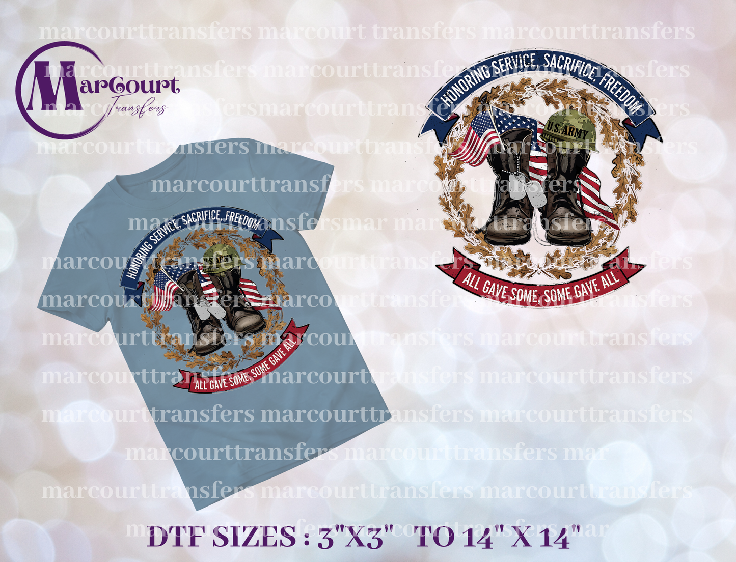 DTF-ALL GAVE SOME SOME GAVE ALL HONORING SERVICE AND SACRIFICE