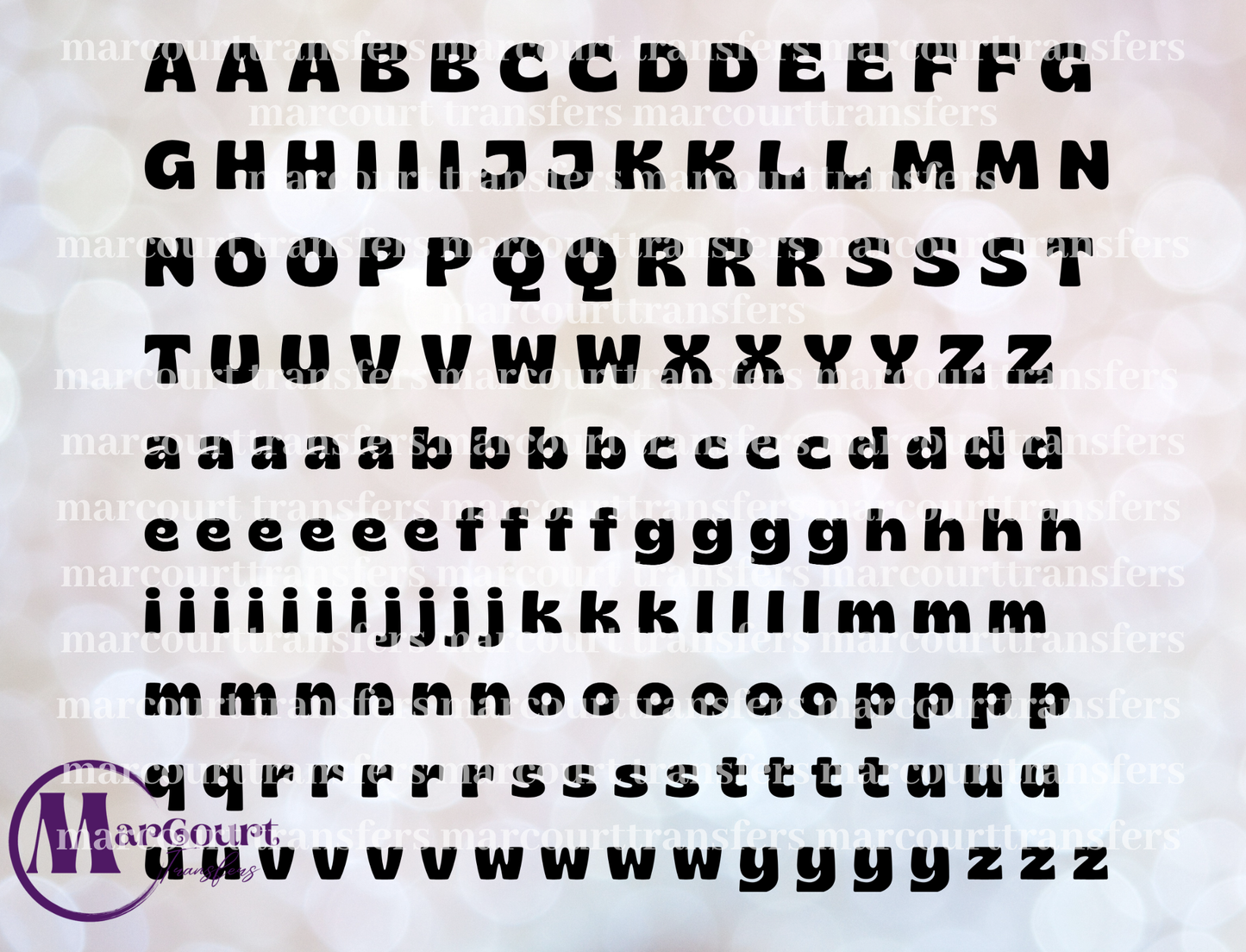 ALPHABET ELEMENT SHEET BLACK-ELEMENTS