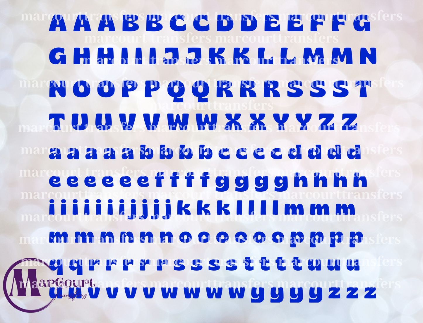 ALPHABET ELEMENT SHEET BLUE-ELEMENTS