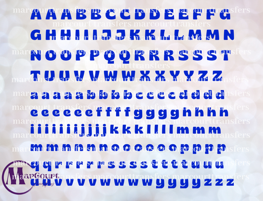 ALPHABET ELEMENT SHEET BLUE-ELEMENTS