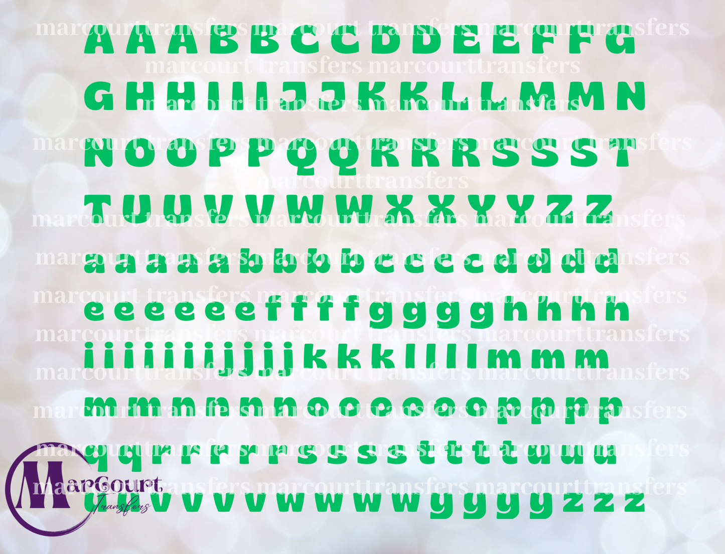 ALPHABET ELEMENT SHEET GREEN-ELEMENTS