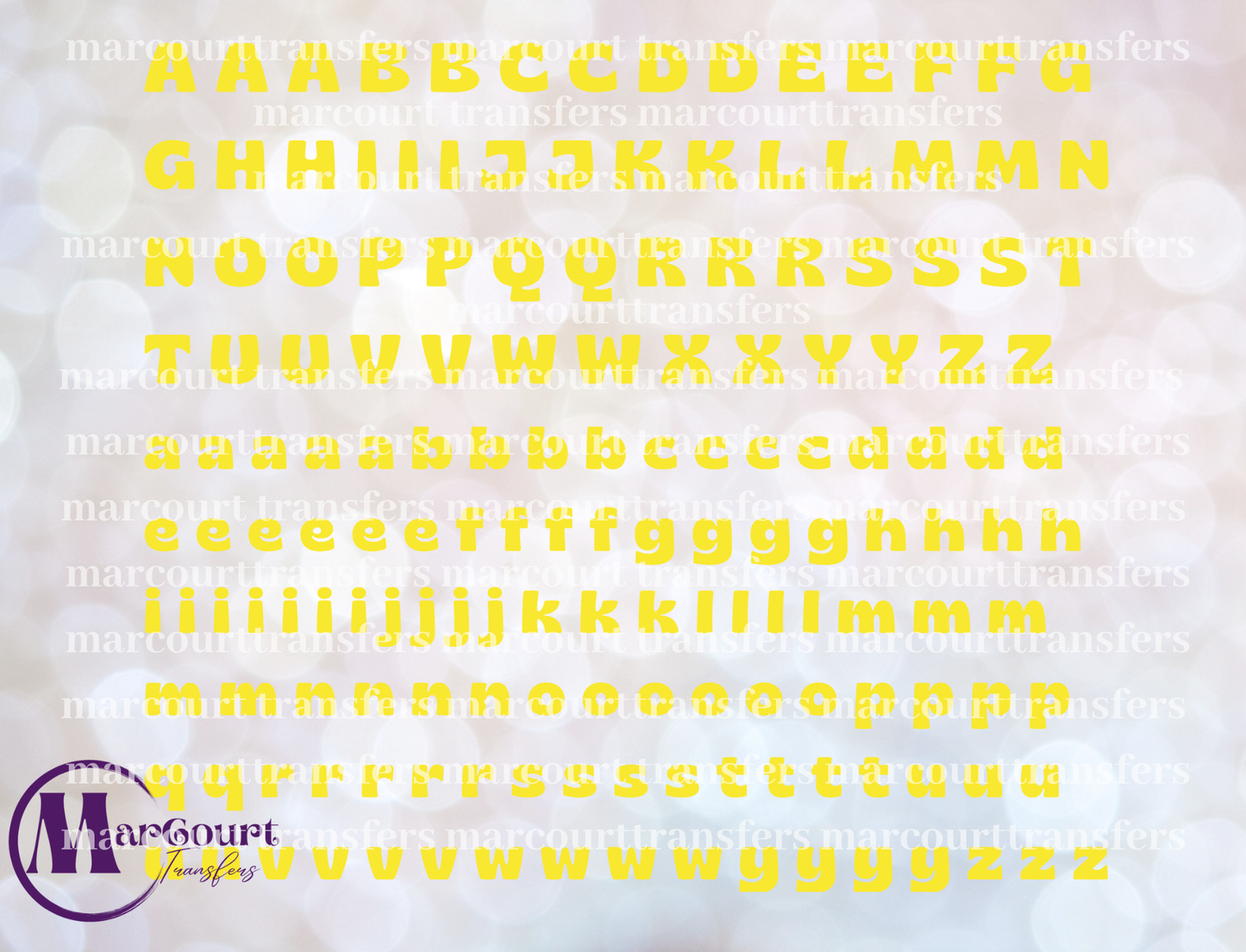 ALPHABET ELEMENT SHEET YELLOW-ELEMENTS