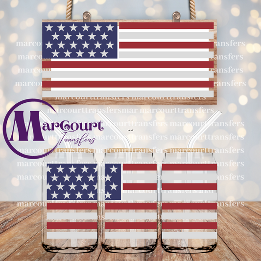 AMERICAN FLAG-16 0Z-UV DTF CUP WRAP