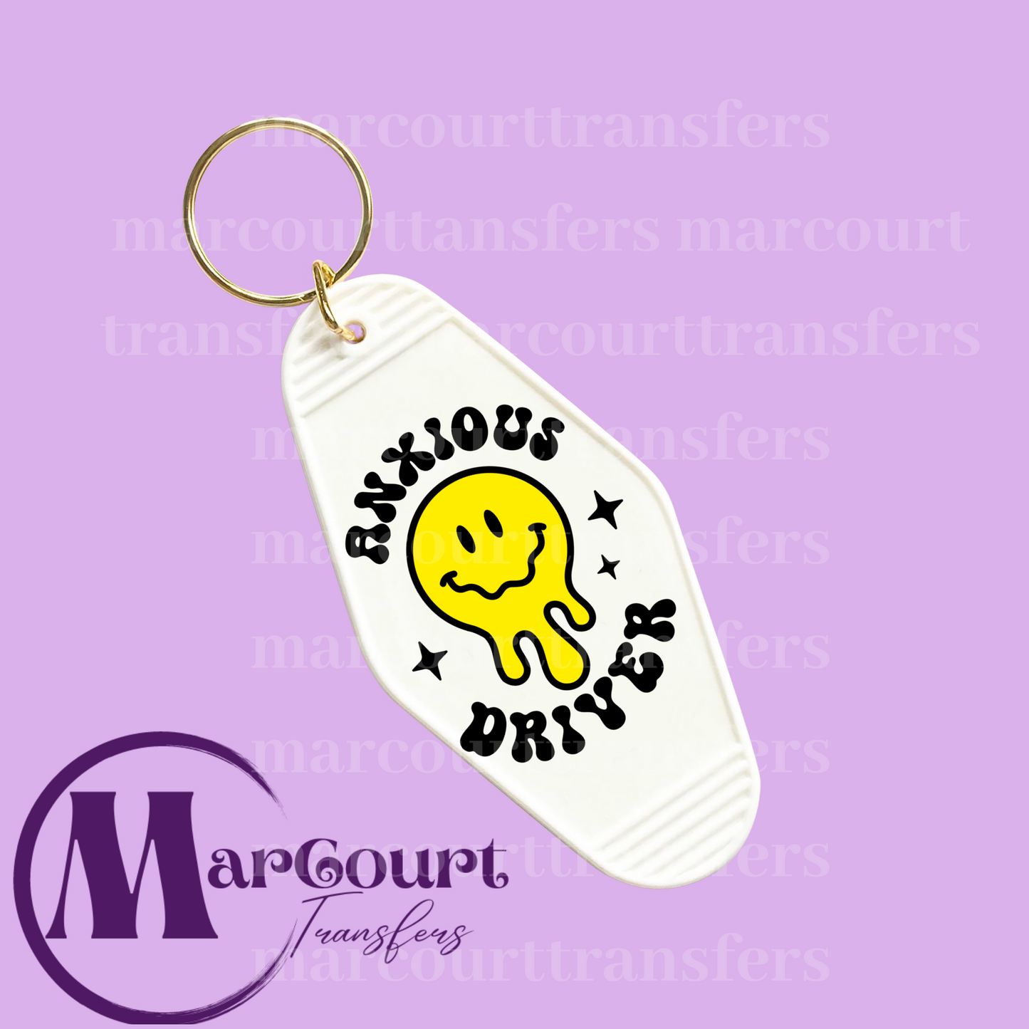 ANXIOUS DRIVER-KEYCHAIN-DECAL-UV DTF