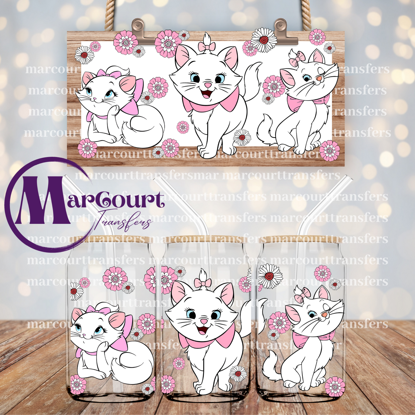 ARISTOCATS-16 0Z-UV DTF CUP WRAP