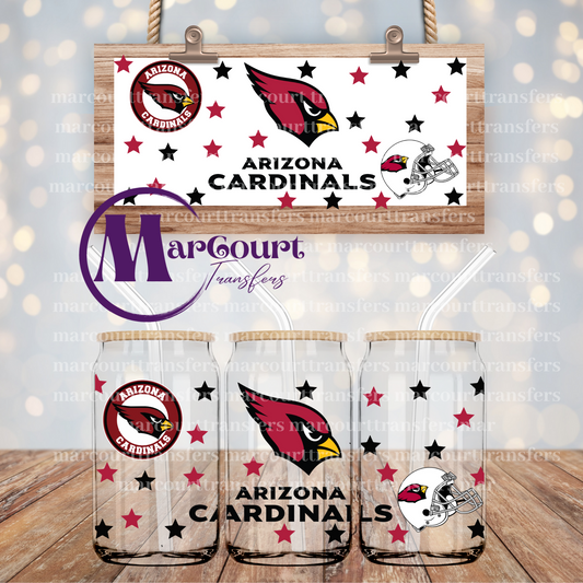 ARIZONA CARDINALS 16 OZ- UV DTF CUP WRAP
