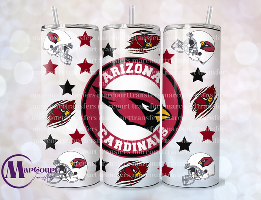 ARIZONA CARDINALS-20-SKINNY SUBLIMATION TUMBLER TRANSFER