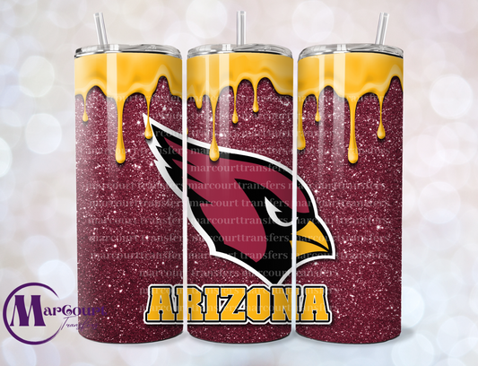 ARIZONA CARDINALS DRIP-20-SKINNY UV DTF TRANSFER