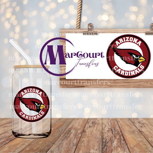 ARIZONA CARDINALS DECAL- UV DTF CUP WRAP