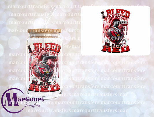 ARIZONA CARDINALS I BLEED BLACK AND RED-DECAL-UV DTF CUP WRAP