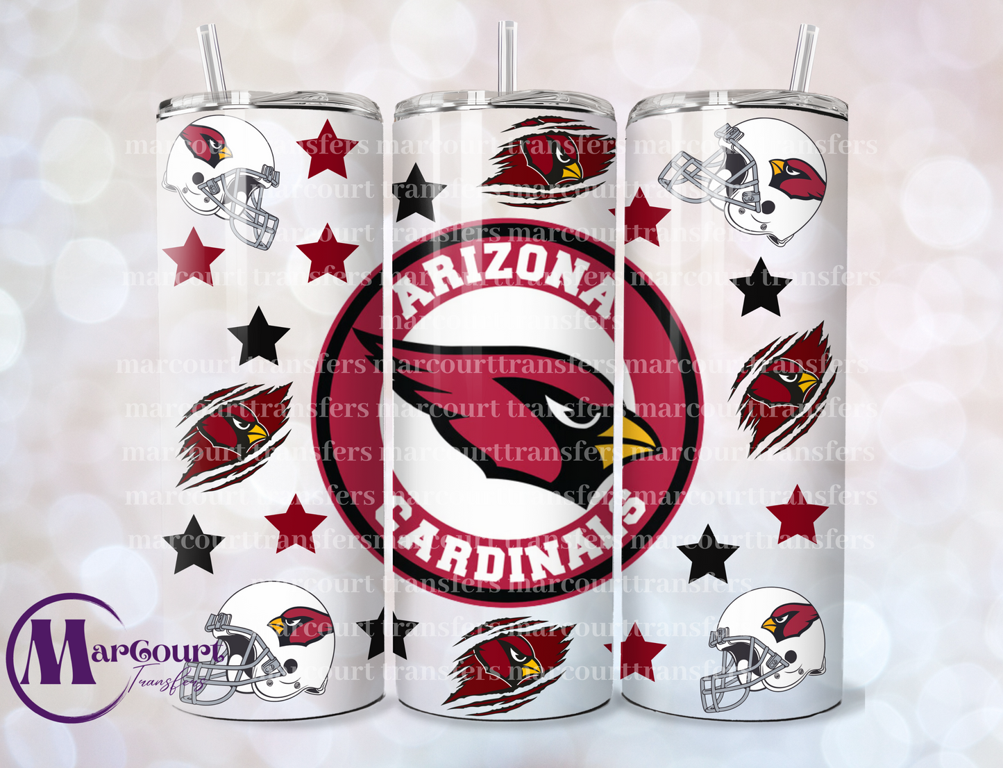 ARIZONA CARDINALS-SKINNY TUMBLER TRANSFER