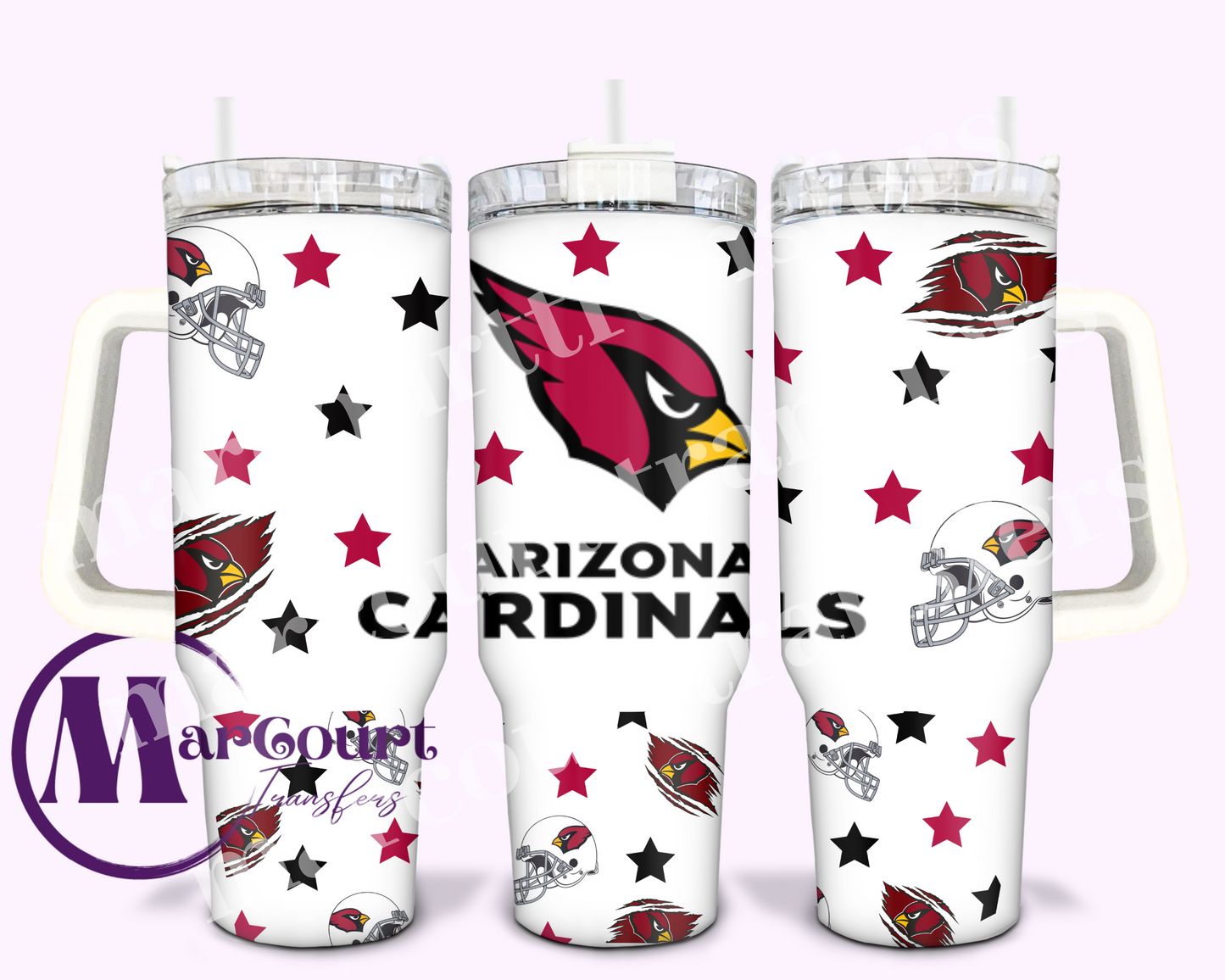 ARIZONA CARDINALS-40 0Z-UV DTF CUP WRAP