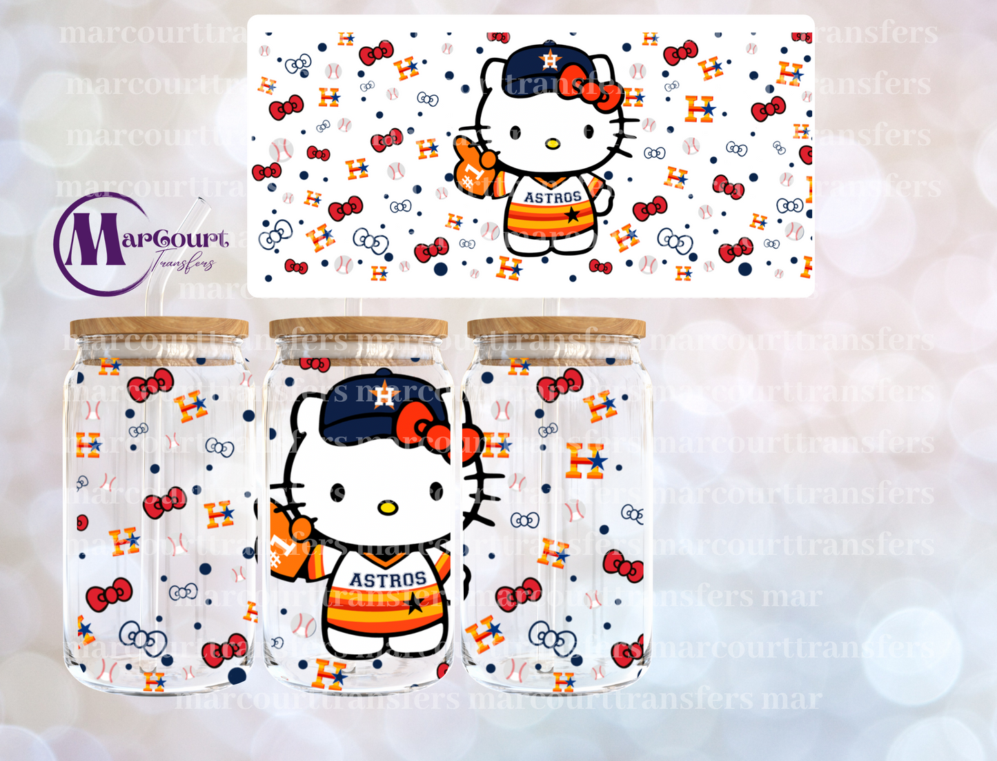 ASTROS KITTY-16 0Z-UV DTF CUP WRAP