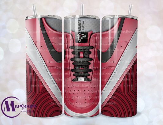 ATLANTA FALCONS AIR FORCE 1- 20-SKINNY SUBLIMATION TUMBLER TRANSFER