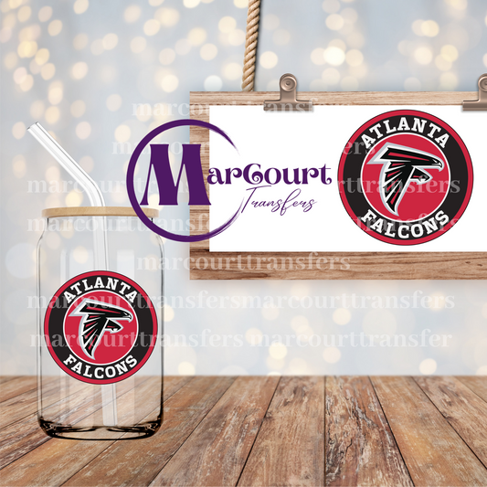 ATLANTA FALCONS DECAL- UV DTF CUP WRAP