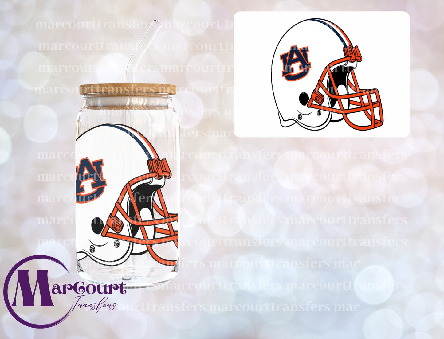 AUBURN UNIVERSITY-DECAL-UV DTF CUP WRAP