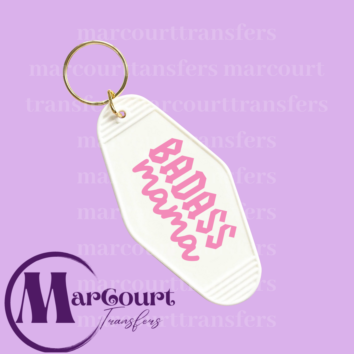 BAD ASS MAMA-KEYCHAIN-DECAL-UV DTF