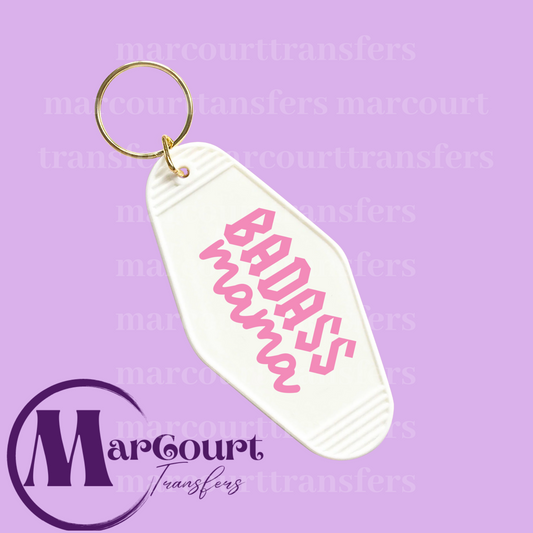 BAD ASS MAMA-KEYCHAIN-DECAL-UV DTF