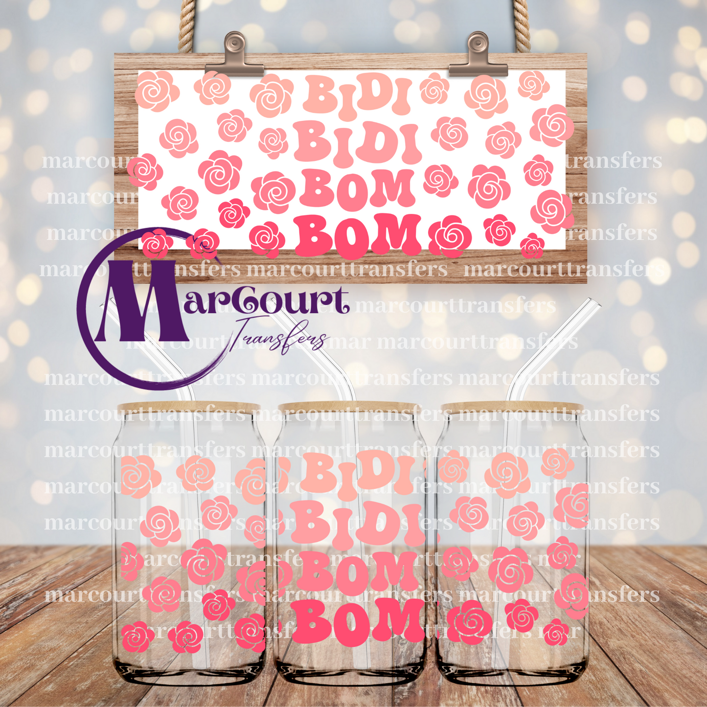 BIDI BIDI BOM BOM-16 0Z-UV DTF CUP WRAP