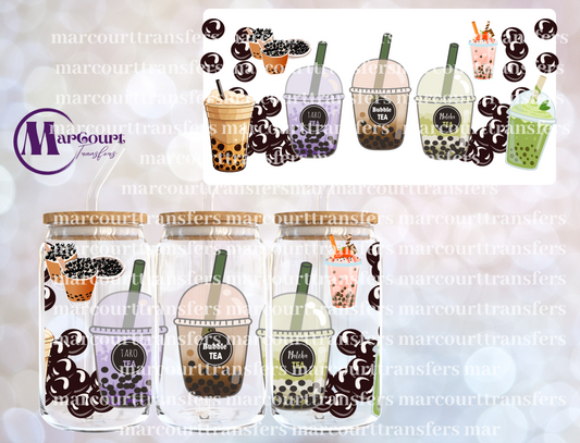 BOBA TEA-16 0Z-UV DTF CUP WRAP