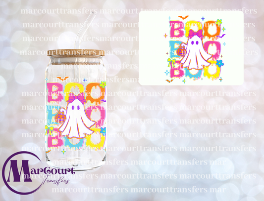 BOO BOO BOO GHOST-DECAL-UV DTF CUP WRAP