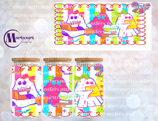BOO BOOKS SWIRL-16 0Z-UV DTF CUP WRAP