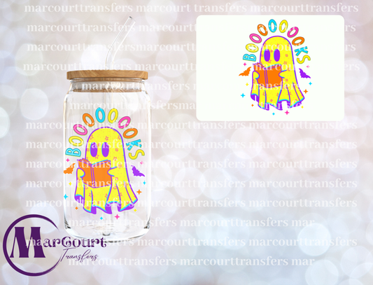 BOOKS GHOST NEON YELLOW-DECAL-UV DTF CUP WRAP