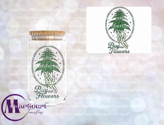 BUY ME FLOWERS-DECAL-UV DTF CUP WRAP