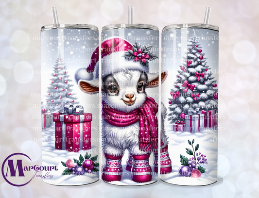 BABY GOAT CHRISTMAS-SKINNY TUMBLER TRANSFER