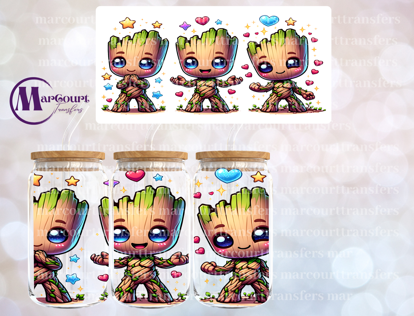 BABY GROOT-16 0Z-UV DTF CUP WRAP