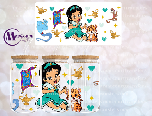 BABY JASMINE PRINCESS-16 0Z-UV DTF CUP WRAP