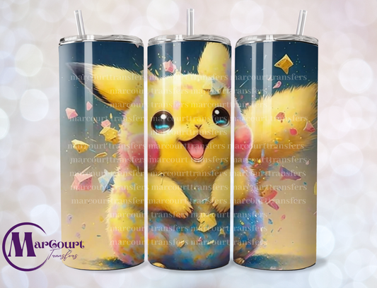 BABY PIKACHU-SKINNY TUMBLER TRANSFER