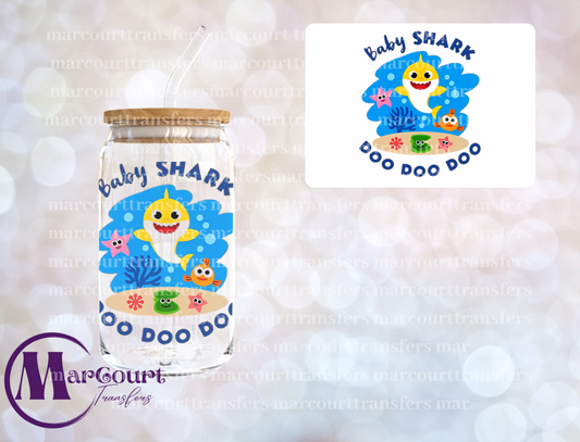 BABY SHARK DOO DOO DOO-DECAL-UV DTF CUP WRAP