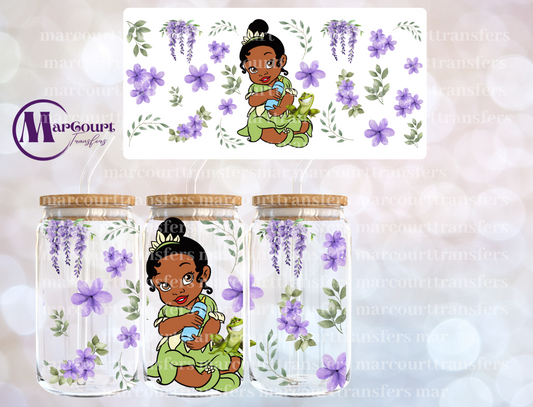 BABY TIANA PRINCESS-16 0Z-UV DTF CUP WRAP