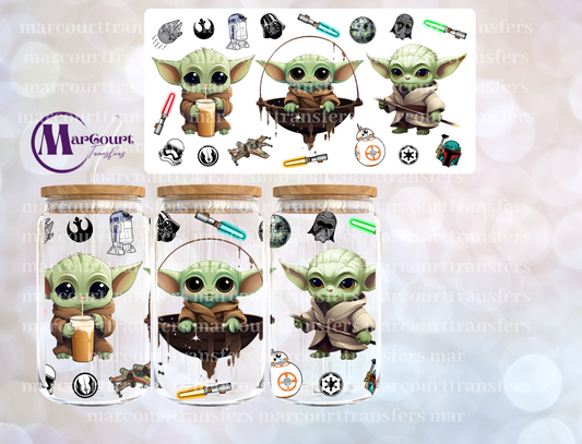 BABY YODA 3-16 0Z-UV DTF CUP WRAP