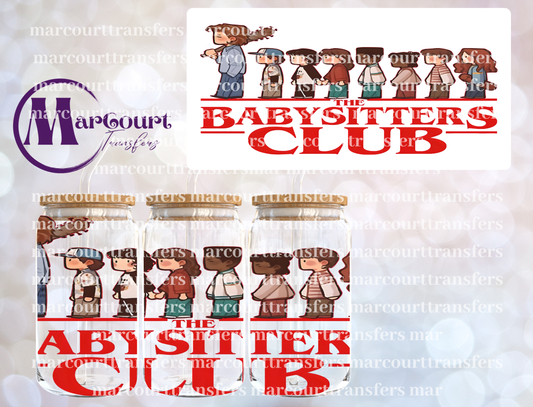 BABYSITTERS CLUB-16 0Z-UV DTF CUP WRAP