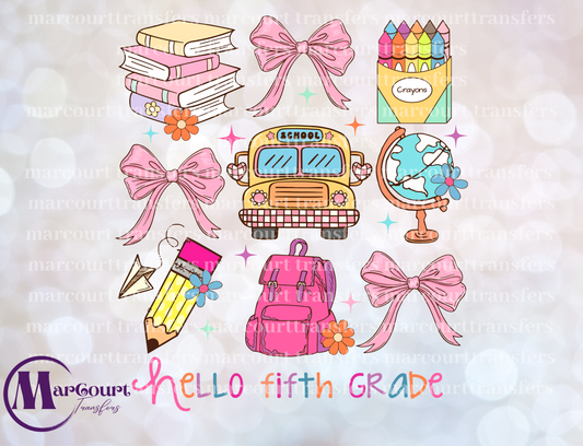 BACK TO SCHOOL COQUETTE FIFTH GRADE ELEMENTS