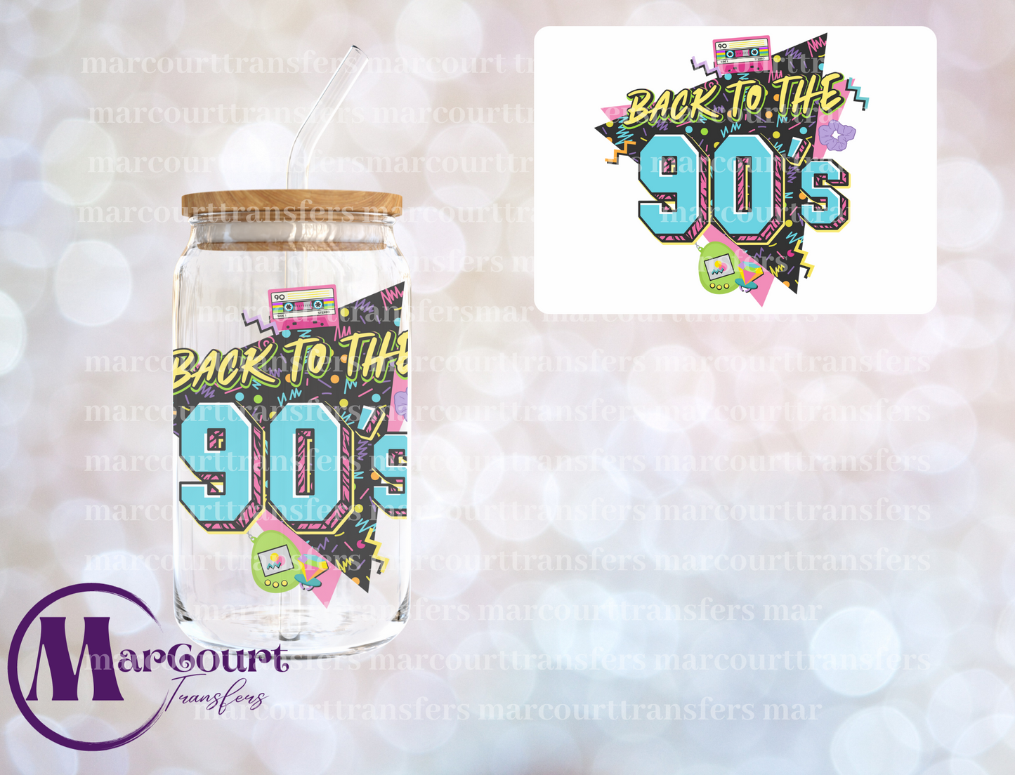 BACK TO THE 90S-DECAL-UV DTF CUP WRAP