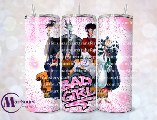 BAD GIRL-SKINNY TUMBLER TRANSFER