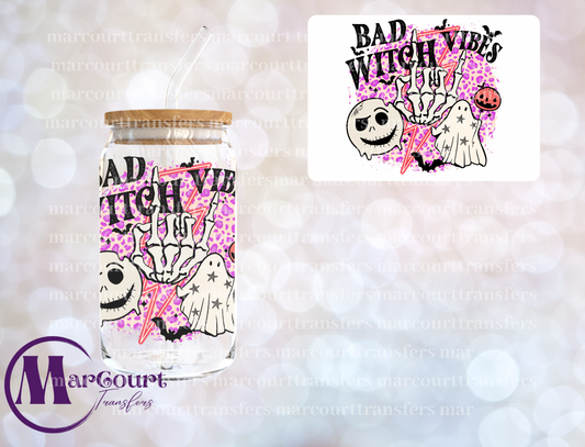 BAD WITCH VIBES SKELLY HAND-DECAL-UV DTF CUP WRAP