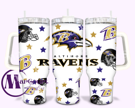 BALTIMORE RAVENS-40 OZ-UV DTF CUP WRAP