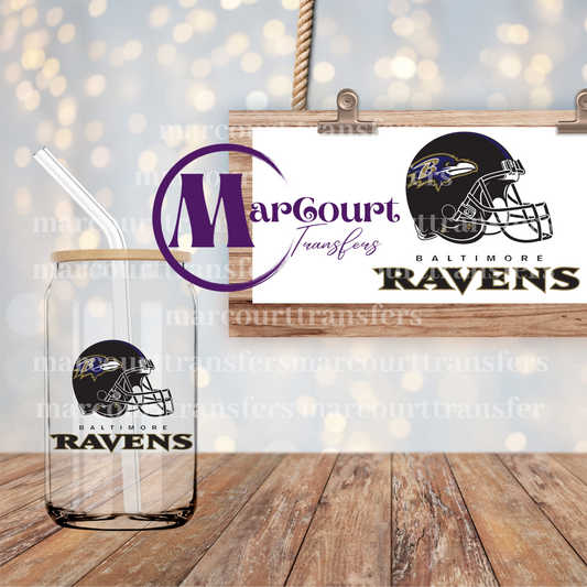 BALTIMORE RAVENS DECAL- UV DTF CUP WRAP