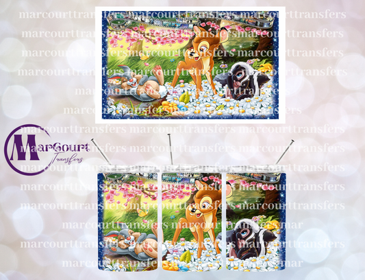 BAMBI-12 OZ TUMBLER SUBLIMATION